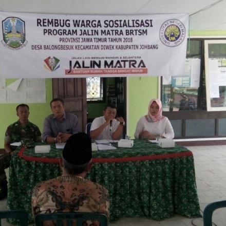 Sosialisasi Program Jalin Matra BRTSM Provinsi