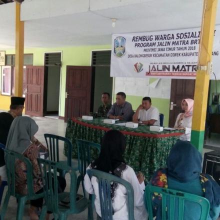 Sosialisasi Program Jalin Matra BRTSM Provinsi