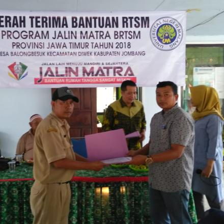 Penyerahan Bantuan RSTM Program Jalin Matra