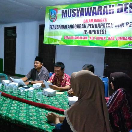 Musdes Perubahan Anggaran Pendapatan dan Belanja Desa