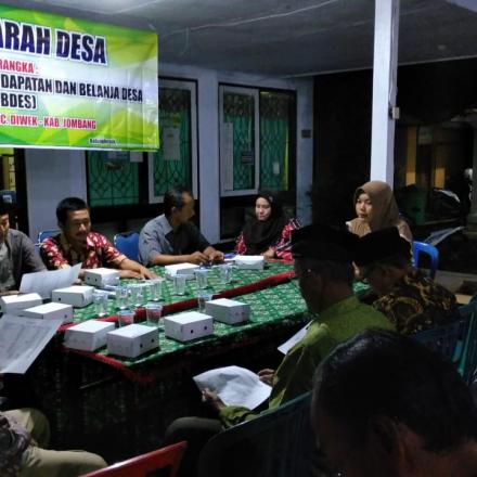 Musdes Perubahan Anggaran Pendapatan dan Belanja Desa