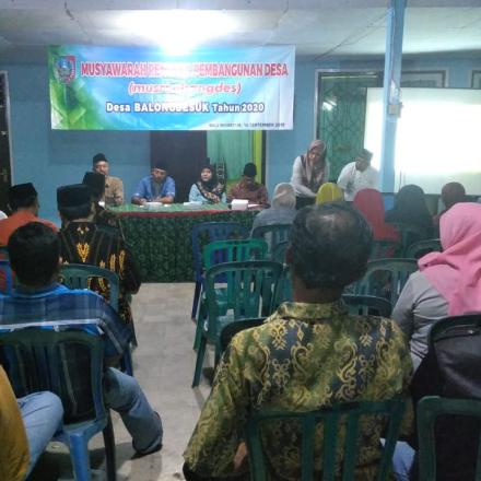 Musyawarah Rencana Pembangunan Desa Tahun 2020