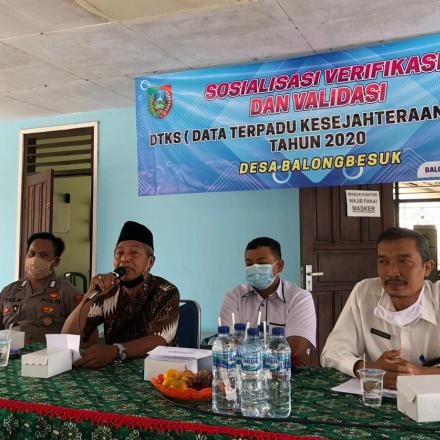 Sosialiasi dan Validasi DTKS Desa Balongbesuk