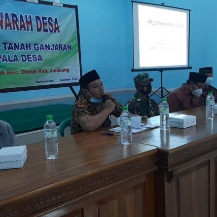 Musyawarah Desa Tentang Alih Fungsi Tanah Ganjaran