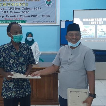 Musyawarah Desa Tentang Penetapan APBDes Tahun 2021