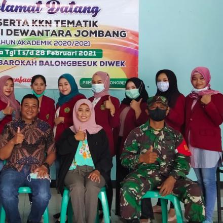Penerimaan Mahasiswa KKN STIE Dewantara Jombang
