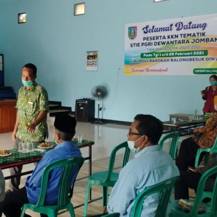 Penerimaan Mahasiswa KKN STIE Dewantara Jombang