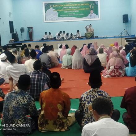 Penyaluran bantuan siswa kurang mampu dan Operasional Lembaga desa