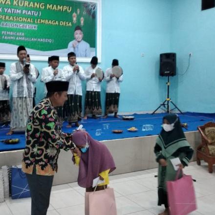 Penyaluran bantuan siswa kurang mampu dan Operasional Lembaga desa