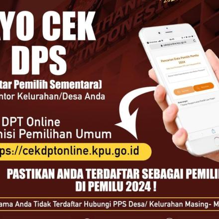 Ayo Cek Daftar Pemilih Sementara