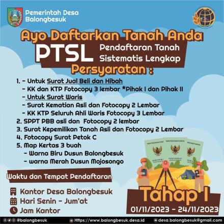 PTSL Tahap I Desa Balongbesuk