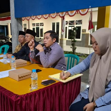Kepanitiaan Penjaringan Perangkat Desa Terbentuk, Siap Laksanakan Tugas