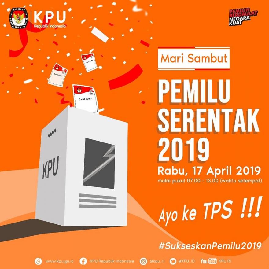 Mari sambut Pemilu Serentak 2019