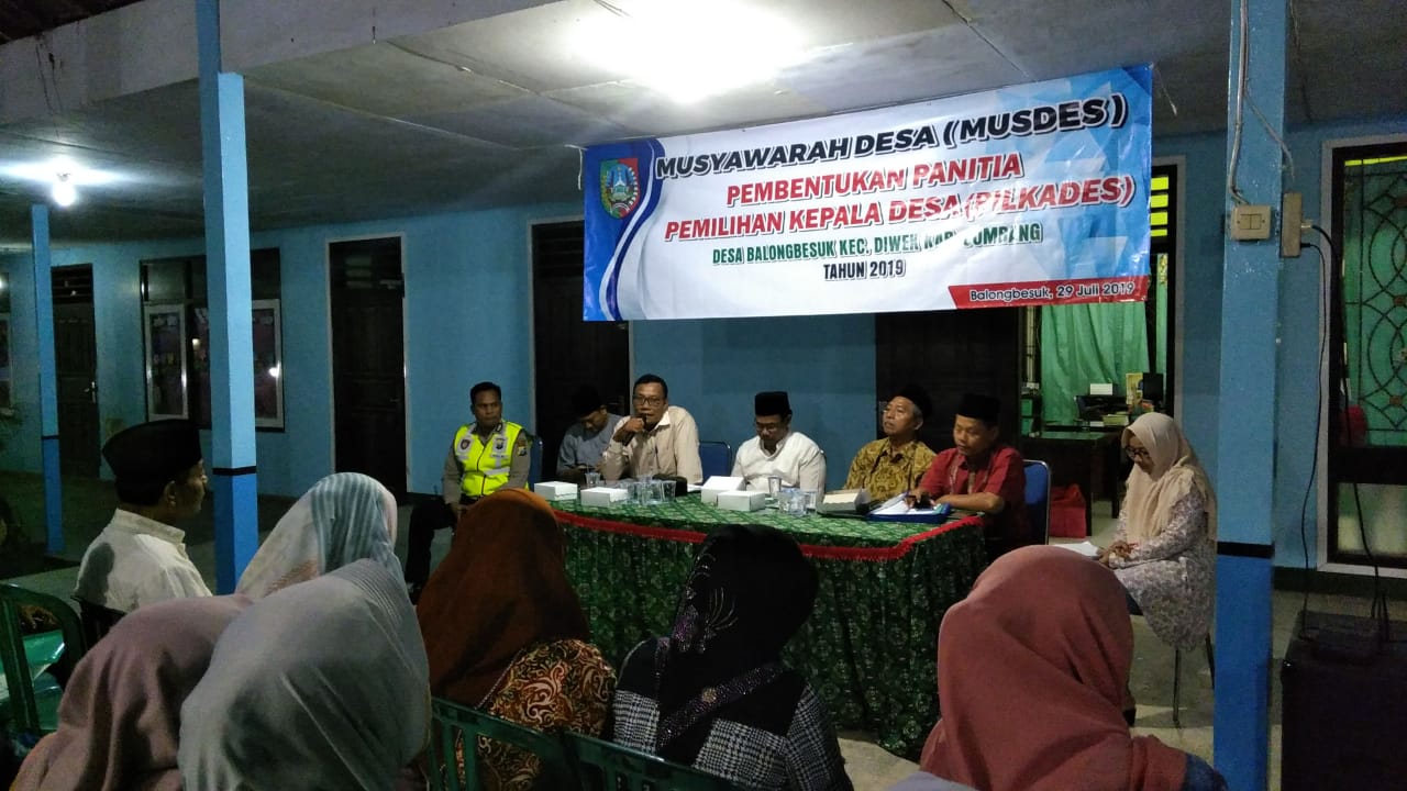 Musdes Pembentukan Panitia Pemilihan Kepala Desa Balongbesuk