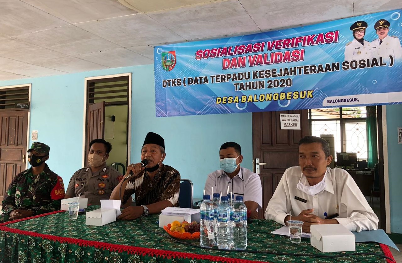 Sosialiasi dan Validasi DTKS Desa Balongbesuk