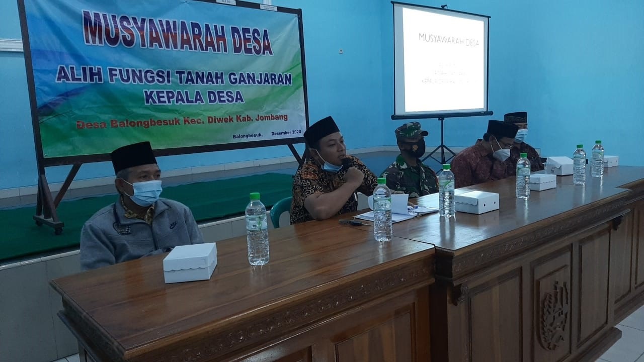 Musyawarah Desa Tentang Alih Fungsi Tanah Ganjaran