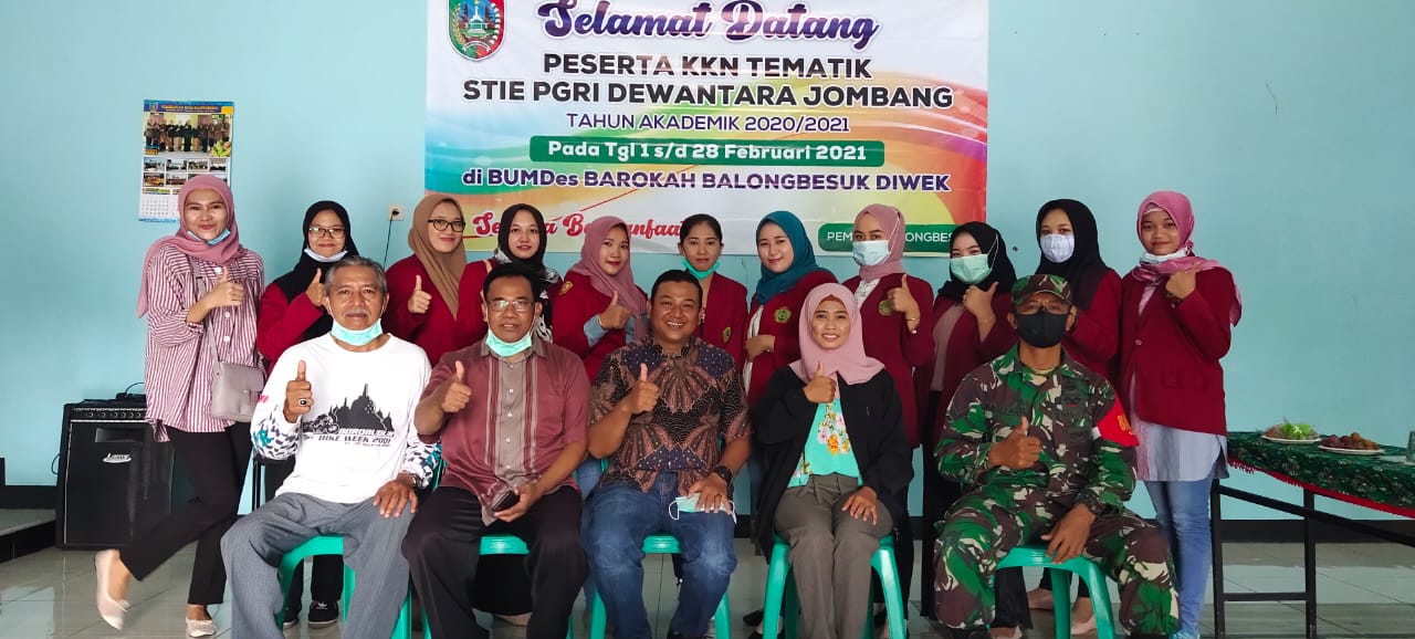 Penerimaan Mahasiswa KKN STIE Dewantara Jombang